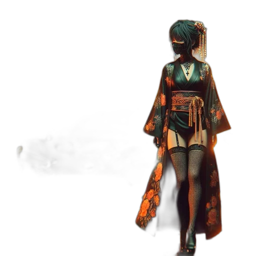 dress, mask, staff, robot, concept art, fantasy art, watercolor, 3d render transparent PNG cut-out