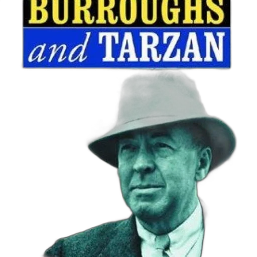 hat, book, cover, featuring, man, title, burroughs, tarzan transparent PNG cut-out
