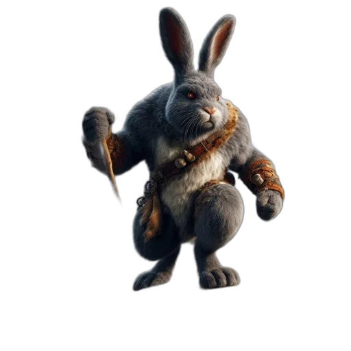 animal, creature, staff, weapon, 3d render, concept art, photorealistic, fantasy art transparent PNG cut-out