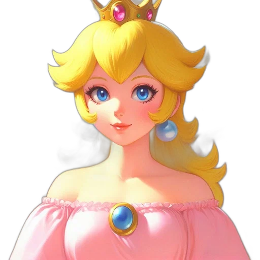 crown, dress, jewelry, face, concept art, 3d render, pixel art, fantasy art transparent PNG cut-out