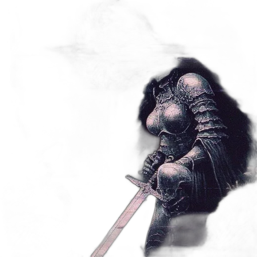 sword, weapon, staff, mask, fantasy art, concept art, watercolor, comic book art transparent PNG cut-out