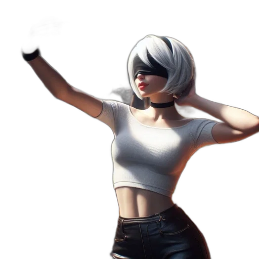 jacket, weapon, robot, face, concept art, 3d render, fantasy art, comic book art transparent PNG cut-out