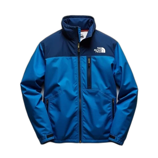 jacket, blue, north, face transparent PNG cut-out