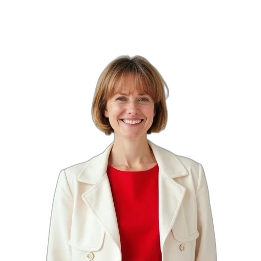 jacket, staff, face, woman, short, hair, wearing, white transparent PNG cut-out