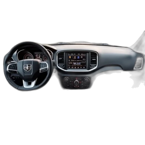 car, dashboard, inside, 2019, dodge, rambler transparent PNG cut-out