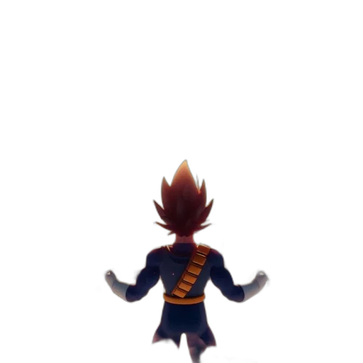 jacket, staff, creature, hair, concept art, pixel art, 3d render, watercolor transparent PNG cut-out