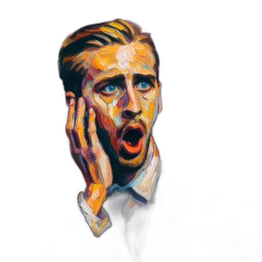 face, photorealistic, concept art, oil painting, watercolor, unique, painting, combines transparent PNG cut-out