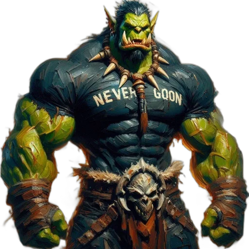 dragon, creature, concept art, comic book art, fantasy art, 3d render, muscular, orc-like transparent PNG cut-out