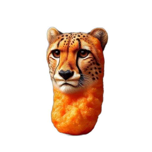 animal, food, creature, face, 3d render, photorealistic, concept art, pixel art transparent PNG cut-out