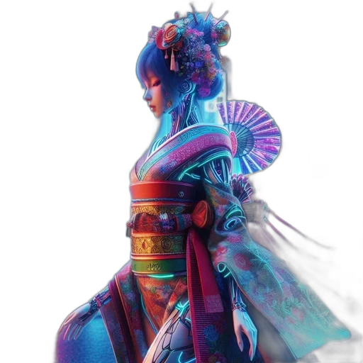 sword, staff, dragon, mask, concept art, fantasy art, vaporwave, cyberpunk transparent PNG cut-out