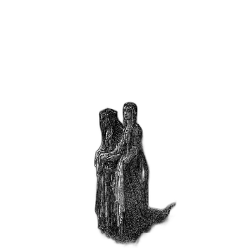creature, dress, animal, hair, pencil sketch, concept art, fantasy art, 3d render transparent PNG cut-out