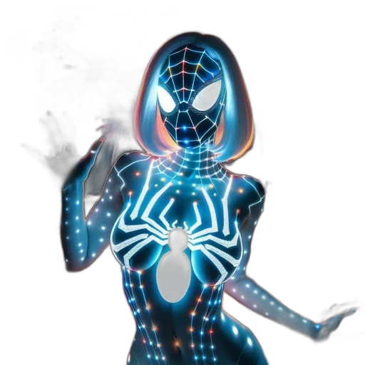 mask, robot, creature, dress, 3d render, concept art, comic book art, fantasy art transparent PNG cut-out