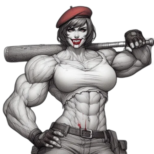 weapon, staff, comic book art, concept art, cartoon, fantasy art, red, athletically transparent PNG cut-out