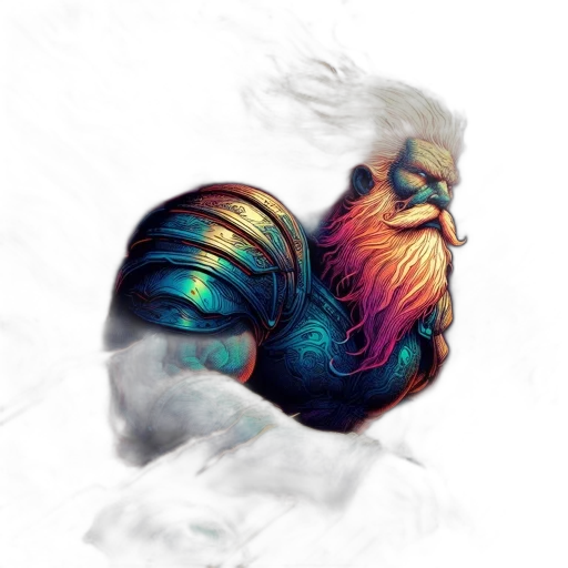 dragon, hair, creature, animal, fantasy art, concept art, photorealistic, watercolor transparent PNG cut-out