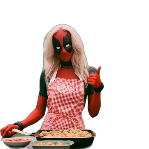 food, mask, animal, 3d render, concept art, comic book art, person, dressed transparent PNG cut-out