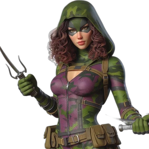 staff, weapon, concept art, comic book art, fantasy art, 3d render, green, individual transparent PNG cut-out