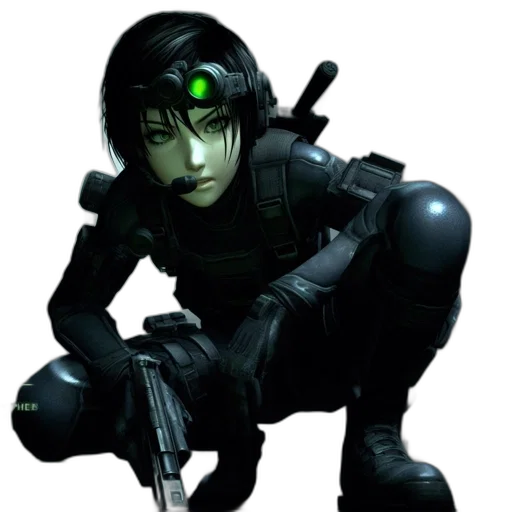robot, weapon, concept art, cyberpunk, 3d render, comic book art, green, intense transparent PNG cut-out