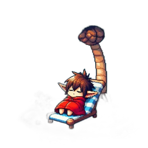 staff, creature, animal, dragon, pixel art, concept art, fantasy art, watercolor transparent PNG cut-out