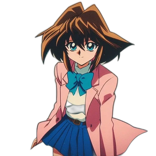 dress, jacket, staff, hat, anime, cartoon, concept art, vaporwave transparent PNG cut-out