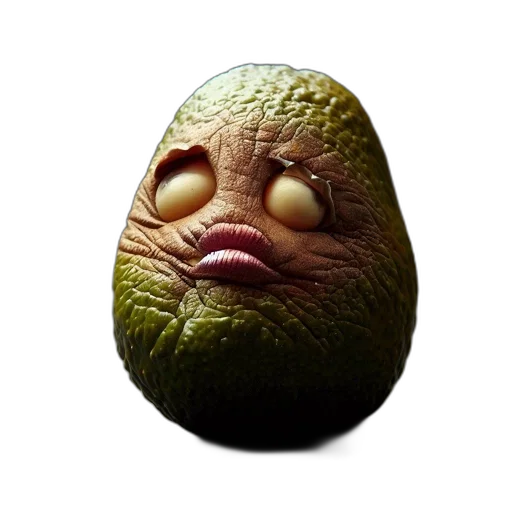face, creature, mask, food, photorealistic, 3d render, concept art, pixel art transparent PNG cut-out
