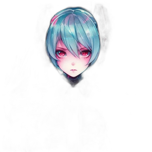 mask, face, robot, creature, watercolor, anime, pixel art, concept art transparent PNG cut-out