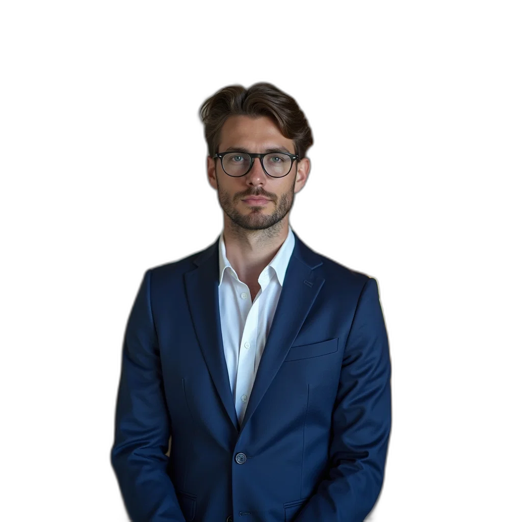 jacket, staff, face, weapon, photorealistic, 3d render, concept art, man transparent PNG cut-out