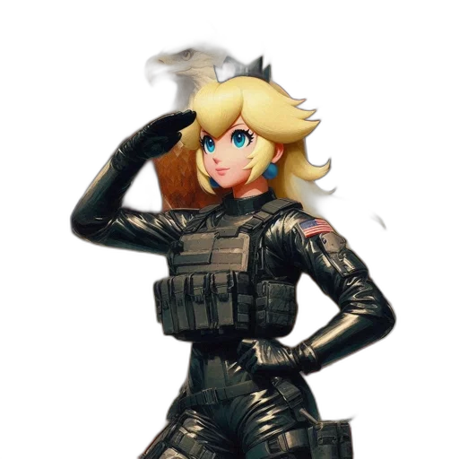 weapon, dress, robot, animal, pixel art, concept art, anime, cartoon transparent PNG cut-out
