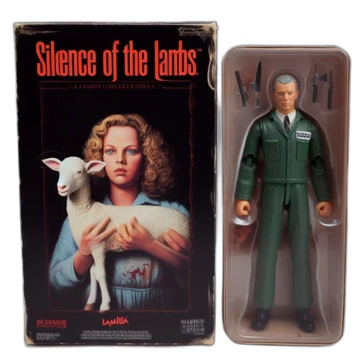 outer space, silence, lambs, â¾-inch, action, figure, displayed, black transparent PNG cut-out