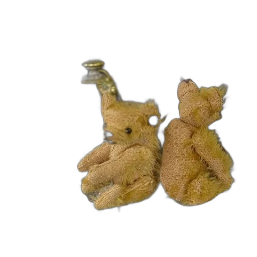 jewelry, food, bottle, two, small, stuffed, bears, sit transparent PNG cut-out