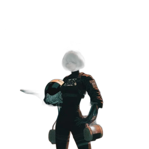 robot, jacket, staff, creature, concept art, 3d render, pixel art, comic book art transparent PNG cut-out