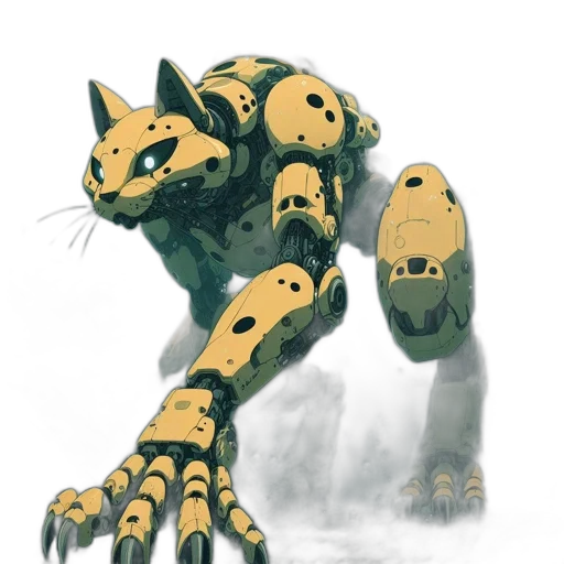 robot, creature, animal, dragon, concept art, 3d render, fantasy art, watercolor transparent PNG cut-out