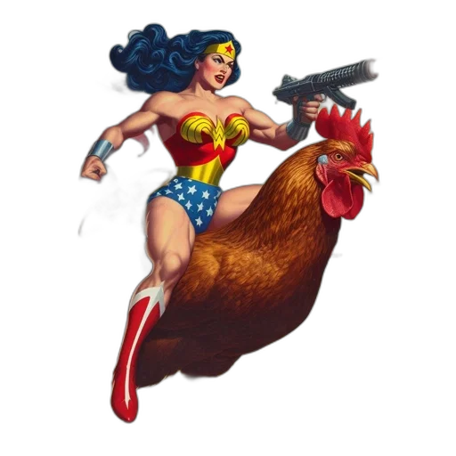 weapon, comic book art, concept art, wonder, woman, clad, her, iconic transparent PNG cut-out