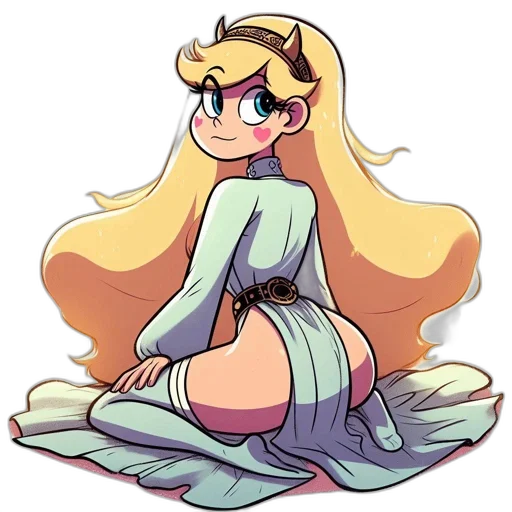 dress, crown, staff, hair, pixel art, cartoon, concept art, anime transparent PNG cut-out