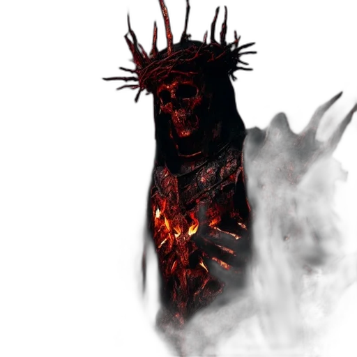 creature, dragon, mask, staff, concept art, 3d render, fantasy art, photorealistic transparent PNG cut-out
