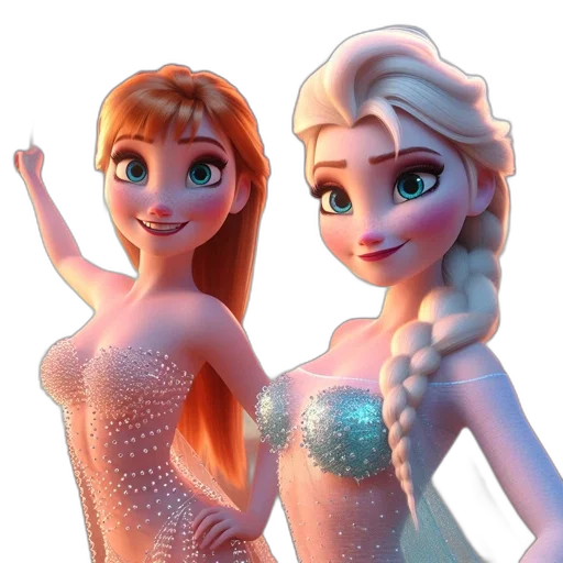 dress, jewelry, 3d render, concept art, cartoon, fantasy art, underwater, snow transparent PNG cut-out