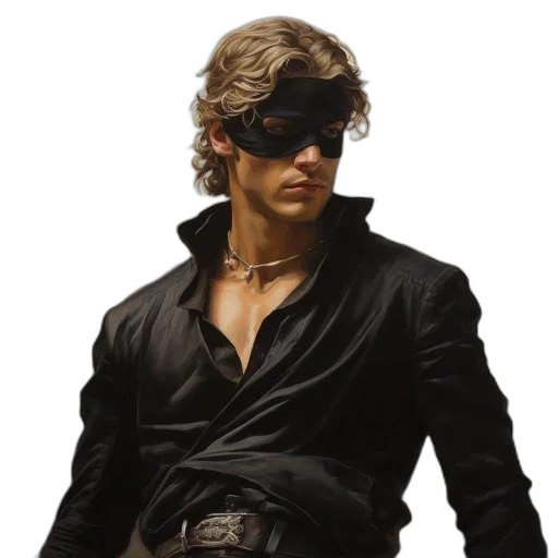 jacket, mask, photorealistic, concept art, cyberpunk, portrait, man, black transparent PNG cut-out