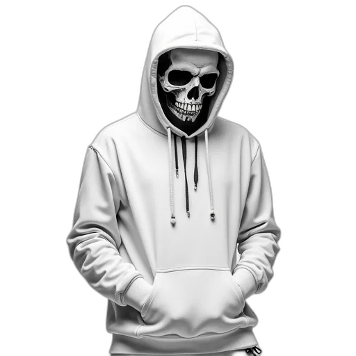 jacket, mask, face, staff transparent PNG cut-out
