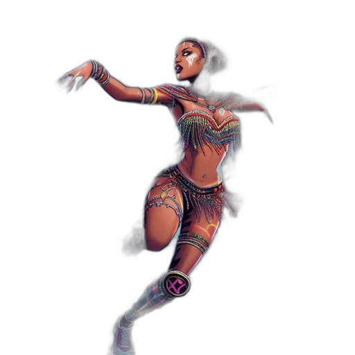 staff, robot, dress, concept art, fantasy art, comic book art, pixel art, pastel transparent PNG cut-out