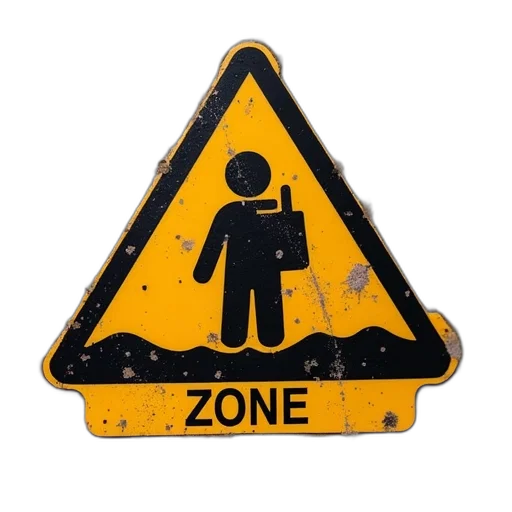 concept art, securite, security, zone, sticker transparent PNG cut-out