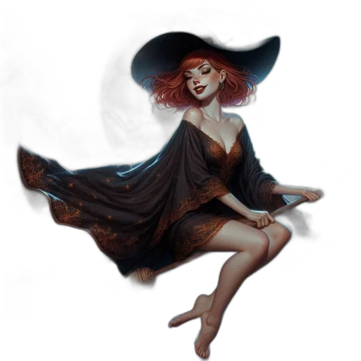 dress, hat, staff, umbrella, fantasy art, concept art, pixel art, photorealistic transparent PNG cut-out