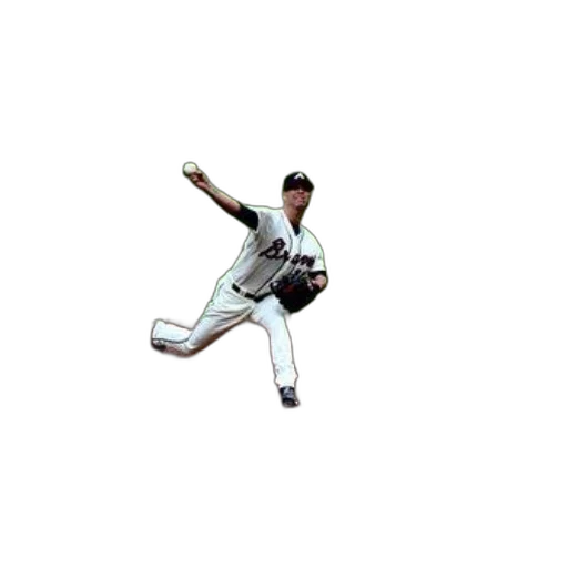pixel art, baseball, player, white, uniform, pitching, ball, mound transparent PNG cut-out