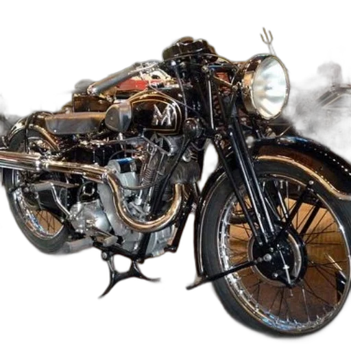 weapon, photorealistic, 3d render, concept art, classic, black, motorcycle, chrome transparent PNG cut-out