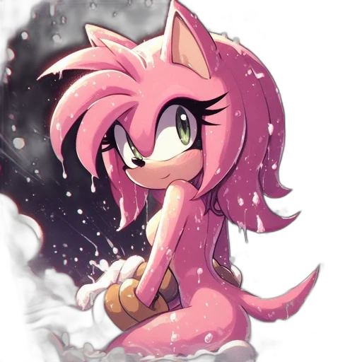 animal, anime, pixel art, concept art, fantasy art, snow, animated, character transparent PNG cut-out
