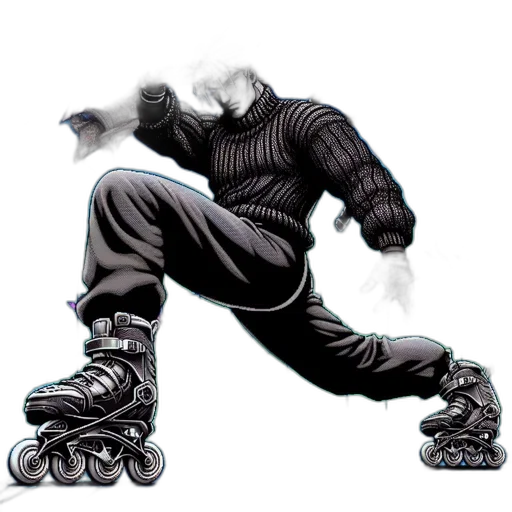 robot, shoes, jacket, mask, concept art, comic book art, 3d render, cyberpunk transparent PNG cut-out
