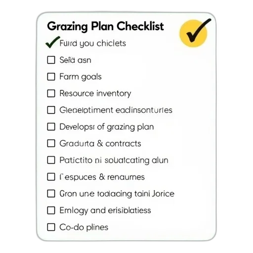 checklist, titled, grazing, plan, yellow, checkmark, icon, top transparent PNG cut-out