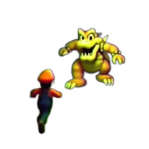 creature, dragon, staff, animal, concept art, 3d render, pixel art, mario transparent PNG cut-out