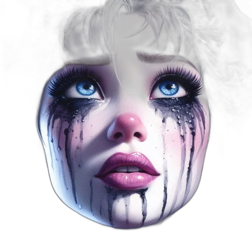 face, mask, photorealistic, fantasy art, concept art, comic book art, underwater, fog transparent PNG cut-out