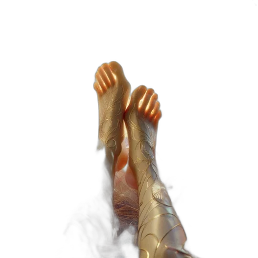 weapon, creature, shoes, staff, concept art, photorealistic, 3d render, fantasy art transparent PNG cut-out