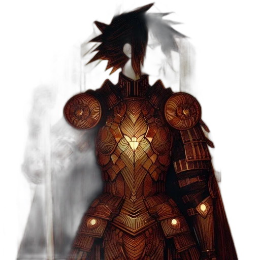 robot, sword, concept art, fantasy art, comic book art, pixel art, dark, earth tones transparent PNG cut-out