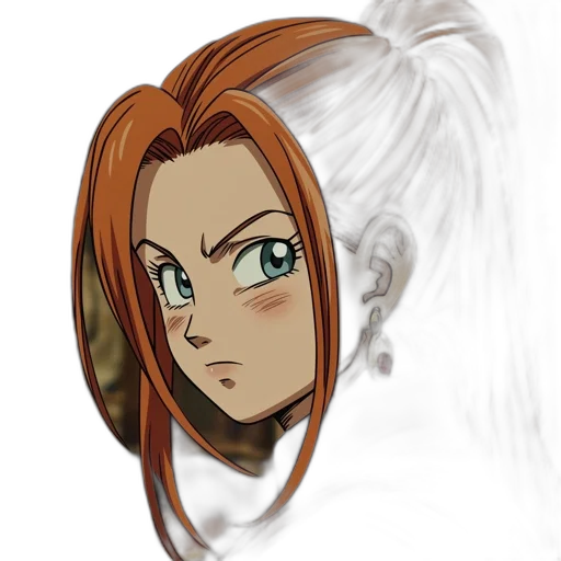 hair, face, mask, staff, anime, cartoon, fantasy art, concept art transparent PNG cut-out